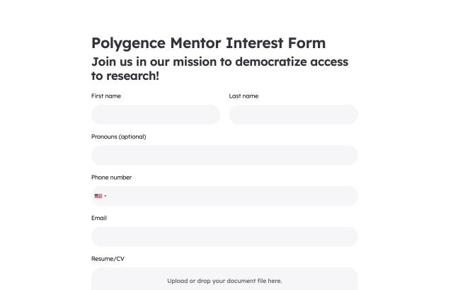 Interest Form